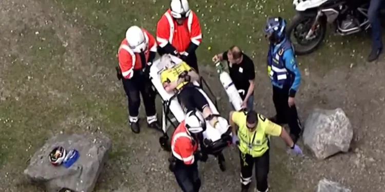 Hospitalizan a Jonas Vingegaard, tras fuerte caída masiva | Video