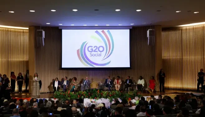 Painel com Paes, Janja, Haddad, Margareth Menezes e outras autoridades abre G20 Social