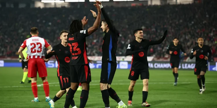 Champions League: Estrellan culés al conjunto serbio | Resultados