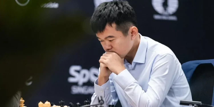 Ajedrez: Inicia preciso Liren Ding la defensa de su título mundial | cinta