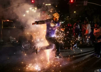 Opaca tropelía la celebración por el título de Dodgers en Los Ángeles | Video