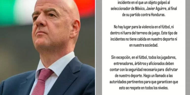 Lamenta Gianni Infantino la agresión al Vasco en santo Pedro Sula | Video