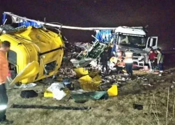 Chocaron dos camiones en la autopista que une Rosario y Córdoba: falleció individuo de los conductores