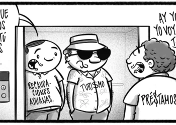 Caricatura de Noticiero Poteleche 28 septiembre 2025