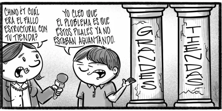 Caricatura de Noticiero Poteleche 18 octubre 2025