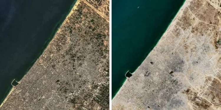 El antes y después de Gaza tras segundo años del ataque de Hamás el 7 de octubre