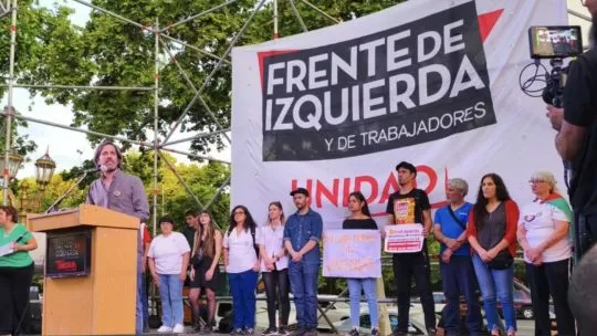 El Frente de Izquierda cerró su campaña frente a la delegación de Estados Unidos: “Podemos ser la tercera fuerza”