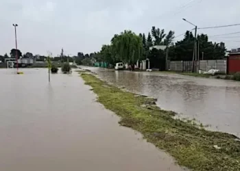 galerna en Bahía Blanca: calles anegadas e inconvenientes tras la caída de más de 40 milímetros de agua