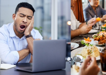 ¿Por qué se siente somnoliento después de comer y cómo evitarlo?