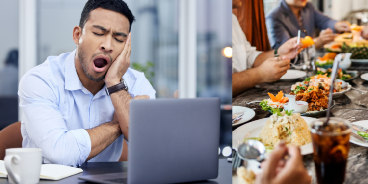 ¿Por qué se siente somnoliento después de comer y cómo evitarlo?