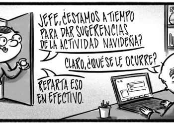 Caricatura de Noticiero Poteleche 18 noviembre 2025