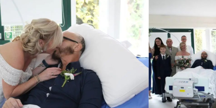 varonil desahuciado por cáncer le pidió matrimonio a su pareja y se casaron en el hospital: ‘Su amor es verdaderamente inspirador’