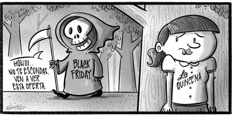 Caricatura de Noticiero Poteleche 28 noviembre 2025