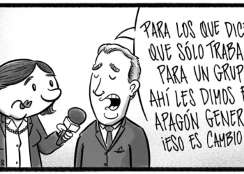 Caricatura de Noticiero Poteleche 11 noviembre 2025