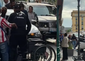Video | Vendedor ‘discapacitado’ se levantó de su arnés de ruedas al ver que la policía se llevaba su mercancía