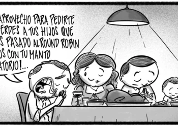 Caricatura de Noticiero Poteleche 21 diciembre 2025