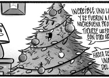 Caricatura de Noticiero Poteleche 25 diciembre 2025