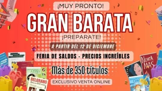 Editorial Universitaria de Buenos Aires actuará una “Feria de Saldos Online” a partir del 12 de diciembre