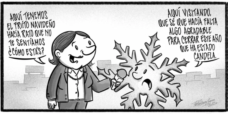 Caricatura de Noticiero Poteleche 26 diciembre 2025