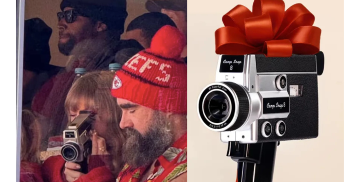La cámara retro que utilizó Taylor Swift en un partido de fútbol americano y que ahora se ha movimiento viral