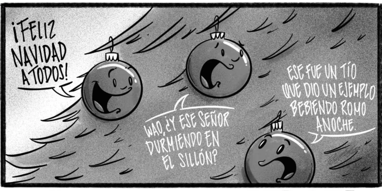 Caricatura de Noticiero Poteleche 24 diciembre 2025