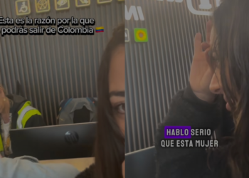 Españolas en Colombia quedaron sorprendidas con lo que encontraron en el aeródromo: ‘Estaba un poco asustada’