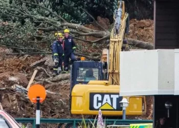 Alud en la montaña: parte de un volcán y aplastó un camping en el luz Nueva Zelanda
