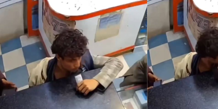 Video| hombruno mordió la batería de su celular y esta le explotó en la boca