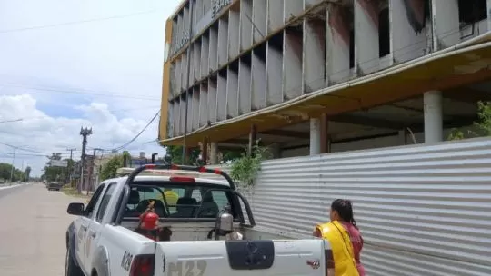 quema en el ex edificio municipal de Barranqueras: advierten que deberá ser demolido
