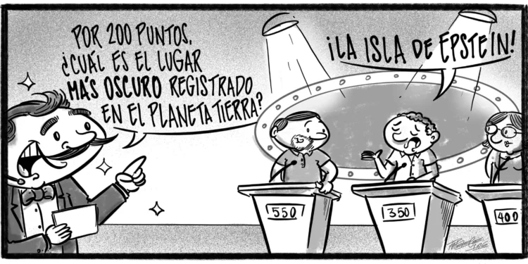 Caricatura de Noticiero Poteleche 3 febrero 2026