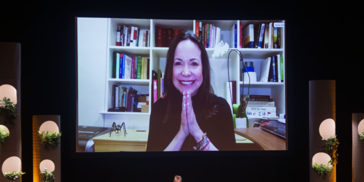 María Corina Machado en el Hay Festival: esto fue lo que dijo la líder opositora venezolana en su círculo, sobre la situación contemporáneo de su país